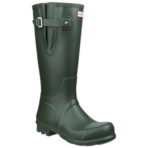 �n���^�[ ���f�B�[�X �V���[�Y �u�[�c�E���C���u�[�c Hunter Mens Original Adjustable Side Tabs Wellington Boots Dark Olive �I���[�u