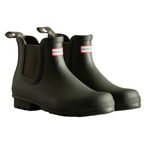�n���^�[ ���f�B�[�X �V���[�Y �u�[�c�E���C���u�[�c �`�F���V�[�u�[�c �`�F���V�[ Hunter Mens Original Chelsea Boots Dark Olive �I���[�u