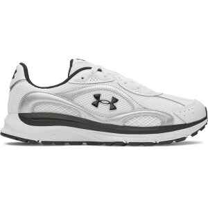 �A���_�[�A�[�}�[ ���f�B�[�X �V���[�Y �X�j�[�J�[ Under Armour Tech Runner Men's Running Shoes White Metallic Silver �z���C�g