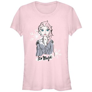 �f�B�Y�j�[ ���f�B�[�X �g�b�v�X T�V���c �O���t�B�b�N Disney's Frozen Juniors' Elsa Ice Magic Graphic Tee Light Pink �s���N