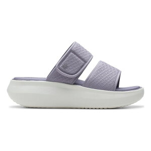 �N���[�N�X ���f�B�[�X �V���[�Y �T���_�� Clarks Cloudsteppersolevana Star Women's Wedge Sandals Purple Gray �O���[