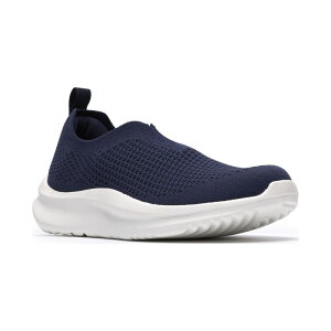 �N���[�N�X ���f�B�[�X �V���[�Y �X�j�[�J�[ �j�b�g Clarks Cloudstepper Solevana Women's Knit Slip-On Shoes Navy �l�C�r�[