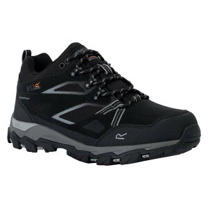 ���K�b�^ ���f�B�[�X �V���[�Y �u�[�c�E���C���u�[�c Regatta Mens Holcombe 3 Lowalking Boots Black And Granite �u���b�N