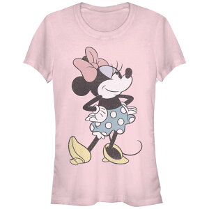 �f�B�Y�j�[ ���f�B�[�X �g�b�v�X T�V���c �O���t�B�b�N Disney's Minnie Mouse Juniors' Sassy Lady Graphic Tee Light Pink �s���N