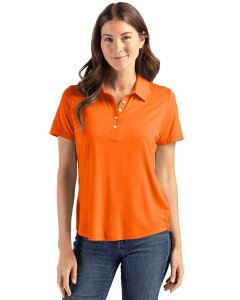 �J�b�^�[�A���h�o�b�N ���f�B�[�X �g�b�v�X T�V���c �|���V���c Cutter & Buck Coastlinepicomfort Womens Eco Polorange �I�����W