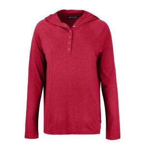 �J�b�^�[�A���h�o�b�N ���f�B�[�X �g�b�v�X T�V���c �p�[�J�[ Cutter & Buck Coastlinepicomfort Womens Eco Hoodie Cardinal Red ���b�h