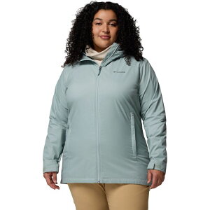 �R�����r�A ���f�B�[�X �A�E�^�[ �W���P�b�g�E�u���]�� �v���X�T�C�Y Plusize Columbia Switchback II Lined Long Jacket Crushed Blue �u���[