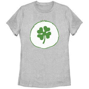 �A�j���L�����N�^�[ ���f�B�[�X �g�b�v�X T�V���c �O���t�B�b�N Licensed Character Juniors' Care Bears Green Shamrock Graphic Tee Athletic Heather �w�U�[