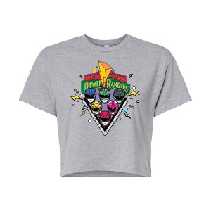 �A�j���L�����N�^�[ ���f�B�[�X �g�b�v�X T�V���c �N���b�v�h �O���t�B�b�N Licensed Character Juniors' Powerangers Group Cropped Graphic Tee Gray �O���[