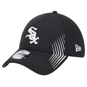 �y���������z �j���[�G�� ���f�B�[�X �X�q �A�N�Z�T���[ Men's New Era Black Chicago White Sox Active Dash Mark 39THIRTY Flex Hat Sox Black
