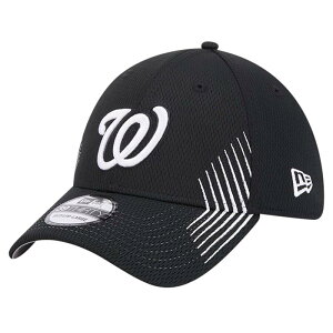 �y���������z �j���[�G�� ���f�B�[�X �X�q �A�N�Z�T���[ Men's New Era Black Washington Nationals Active Dash Mark 39THIRTY Flex Hat Nat Black