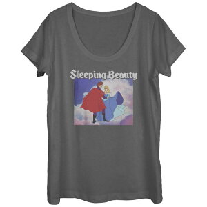�f�B�Y�j�[ ���f�B�[�X �g�b�v�X T�V���c �O���t�B�b�N Disney'sleeping Beauty Juniors' Dancing Portrait Graphic Tee Charcoal �`���R�[��