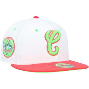 �j���[�G�� ���f�B�[�X �A�N�Z�T���[ �X�q Men's New Era White/Coral Chicago White Sox Cooperstown Collection Comiskey Park 75th Anniversary Strawberry Lolli 59FIFTY Fitted Hat Sox White �z���C�g