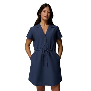 �R�����r�A ���f�B�[�X �g�b�v�X �����s�[�X Women's Columbia Cedar Crest Dress with Elastic Waist & Short Sleeves Nocturnal