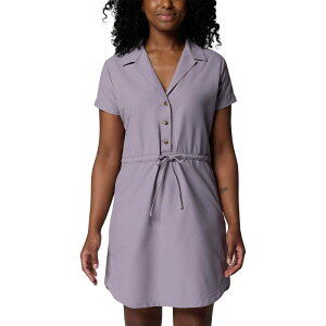 �R�����r�A ���f�B�[�X �g�b�v�X �����s�[�X Women's Columbia Cedar Crest Dress with Elastic Waist & Short Sleeveshale Purple �p�[�v��