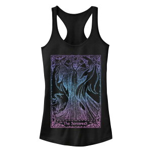 �f�B�Y�j�[ ���f�B�[�X �g�b�v�X T�V���c �O���t�B�b�N Disney'sleeping Beauty Maleficent Juniors' Tarot Graphic Tank Top Black �u���b�N
