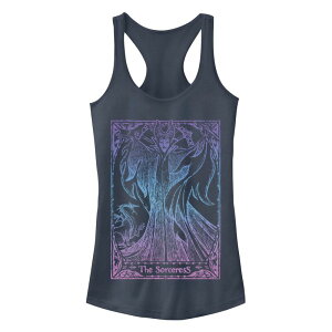 �f�B�Y�j�[ ���f�B�[�X �g�b�v�X T�V���c �O���t�B�b�N Disney'sleeping Beauty Maleficent Juniors' Tarot Graphic Tank Top Indigo �C���f�B�S