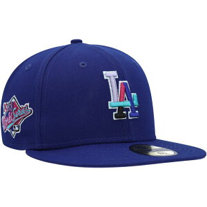�y���������z �j���[�G�� ���f�B�[�X �X�q �A�N�Z�T���[ Men's New Era Royal Los Angeles Dodgers 1988 World Series Polar Lights 59FIFTY Fitted Hat Lad Blue