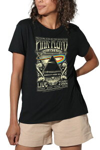 �A�j���L�����N�^�[ ���f�B�[�X �g�b�v�X T�V���c Licensed Character Juniors' Pink Floyd Carnegie Loose Tee Black �u���b�N