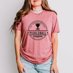 Simply Sage Market ���f�B�[�X �g�b�v�X T�V���c �O���t�B�b�N Simply Sage Markethe World's Okayest Pickleball Champ - Women'short Sleeve Graphic T-Shirt Mauve