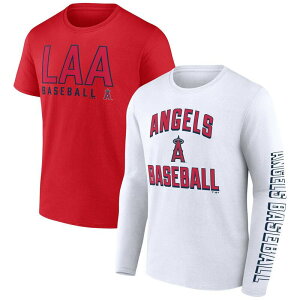 �A���u�����f�b�h ���f�B�[�X �g�b�v�X T�V���c Unbranded Men's Fanatics Branded Red/White Los Angeles Angels Two-Pack Combo T-Shirt Set Ang Red ���b�h