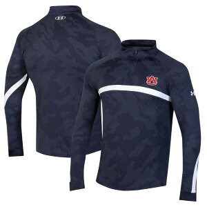 �y���������z �A���_�[�A�[�}�[ ���f�B�[�X �W���P�b�g�E�u���]�� �A�E�^�[ Men's Under Armour Navy Auburn Tigers Game Day Camo Raglan Quarter-Zip Top Aub Navy