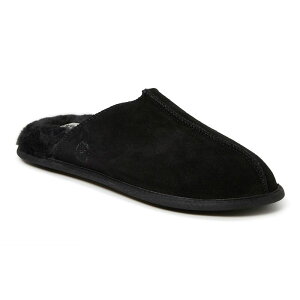fBAtH[Y Y V[Y T_ XG[h Dearfoamsuede Men'scuff Slippers Black ubN