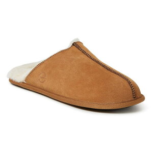 yz fBAtH[Y Y T_ V[Y Dearfoams Suede Men's Scuff Slippers Brown