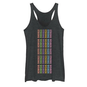 �A���u�����f�b�h ���f�B�[�X �g�b�v�X T�V���c Unbranded Juniors' Strong Women Women's Empowermentank Top Black Heather �u���b�N