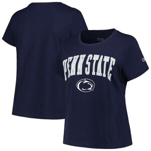 �v���t�@�C�� ���f�B�[�X �g�b�v�X T�V���c �v���X�T�C�Y ���S Women's Profile Navy Penn State Nittany Lions Plusize Arch Over Logo Scoop Neck T-Shirt Pst Navy �l�C�r�[