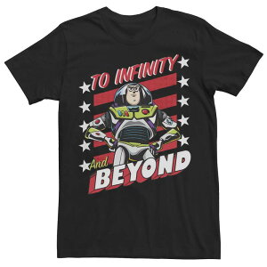 �f�B�Y�j�[ �s�N�T�[ ���f�B�[�X �g�b�v�X T�V���c Disney / Pixar's Toy Story Buzz Lightyear Men's Infinity & Beyond Poster Tee Black �u���b�N