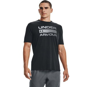 �A���_�[�A�[�}�[ ���f�B�[�X �g�b�v�X T�V���c �g�[�� ���S Big & Tall Under Armour Team Issue Logo Tee Dark Black �u���b�N