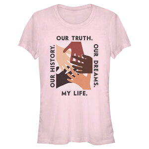 �A�j���L�����N�^�[ ���f�B�[�X �g�b�v�X T�V���c �O���t�B�b�N Licensed Character Juniors' Our History Our Dreams Graphic Tee Light Pink �s���N