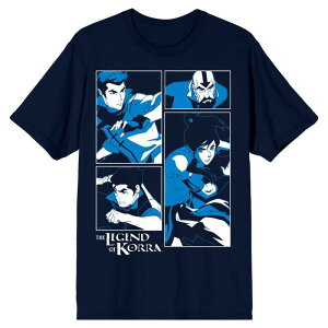 �A�j���L�����N�^�[ ���f�B�[�X �g�b�v�X T�V���c �O���t�B�b�N Licensed Character Men's Avatar: The Legend Of Korra Graphic Tee Blue �u���[