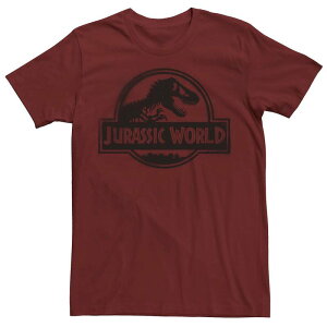 �A�j���L�����N�^�[ ���f�B�[�X �g�b�v�X T�V���c ���S Licensed Character Men's Jurassic World Two Black Spray Paint Logo Tee Cardinal �u���b�N