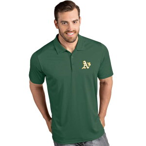 �A���e�B�O�A ���f�B�[�X �g�b�v�X T�V���c �|���V���c Men's Antigua Oakland Athletics Tribute Poloas Green �O���[��