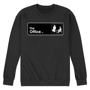 �A�j���L�����N�^�[ ���f�B�[�X �g�b�v�X T�V���c �X�E�F�b�g Licensed Character Men's The Office Door Sign Sweatshirt Black �u���b�N