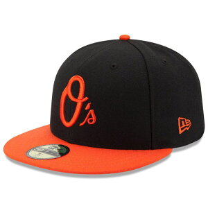 �j���[�G�� ���f�B�[�X �A�N�Z�T���[ �X�q Men's New Era Black/Orange Baltimore Orioles Alternate Authenticollection Field 59FIFTY Performance Fitted Hat Orl Black �u���b�N