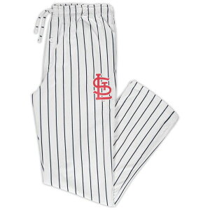 �A���u�����f�b�h ���f�B�[�X �A���_�[�E�F�A �i�C�g�E�F�A �p���c �g�[�� Unbranded Men's Conceptsport White/Navy St. Louis Cardinals Big & Tall Pinstripe Sleepants Crd White �z���C�g