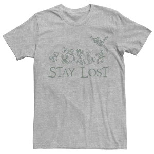 �f�B�Y�j�[ ���f�B�[�X �g�b�v�X T�V���c �O���t�B�b�N Disney's Peter Pan Men'stay Lost Graphic Tee Athletic Heather �w�U�[
