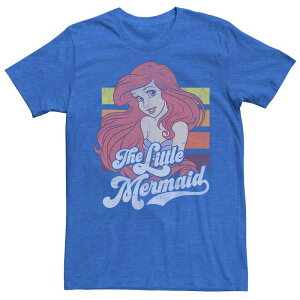 �f�B�Y�j�[ ���f�B�[�X �g�b�v�X T�V���c ���B���e�[�W Disney's The Little Mermaid Men's Vintage Stripes Tee Royal Heather �w�U�[