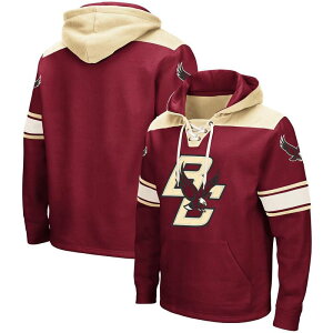 �R���V�A�� ���f�B�[�X �g�b�v�X T�V���c ���[�X �p�[�J�[ Men's Colosseumaroon Boston Collegeagles 2.0 Lace-Upullover Hoodie Bos Red ���b�h