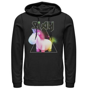 �A�j���L�����N�^�[ ���f�B�[�X �g�b�v�X T�V���c �~�j �p�[�J�[ �O���t�B�b�N Licensed Character Men's Despicable Me Minions Fluffy Slay Graphic Hoodie Black �u���b�N