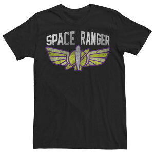 �f�B�Y�j�[ �s�N�T�[ ���f�B�[�X �g�b�v�X T�V���c ���S Disney / Pixar's Toy Story Buzz Lightyear Men'space Ranger Star Command Logo Tee Black �u���b�N