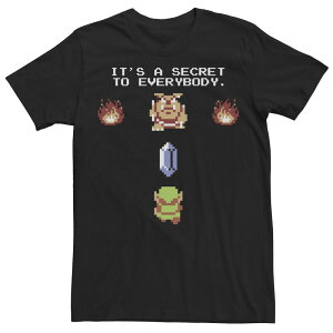 �A�j���L�����N�^�[ ���f�B�[�X �g�b�v�X T�V���c Licensed Character Men's Zelda It's A Secreto Everybody Tee Black �u���b�N