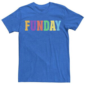 �A�j���L�����N�^�[ ���f�B�[�X �g�b�v�X T�V���c Licensed Character Men's Funday Multicolor Letters Tee Royal Heather �w�U�[