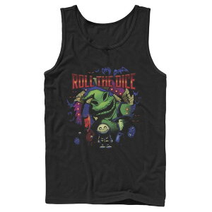 �f�B�Y�j�[ ���f�B�[�X �g�b�v�X T�V���c Disney's The Nightmare Before Christmas Oogie Roll The Dice Men's Tank Top Black �u���b�N