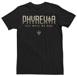 �A�j���L�����N�^�[ ���f�B�[�X �g�b�v�X T�V���c ���S Licensed Character Men's Magic: the Gathering Phyrexia: All Will Be One Logo Tee Black �u���b�N