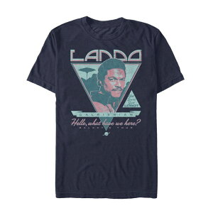 �X�^�[ �E�H�[�Y ���f�B�[�X �g�b�v�X T�V���c Men'star Wars Lando Galactic Tour Tee Navy �l�C�r�[