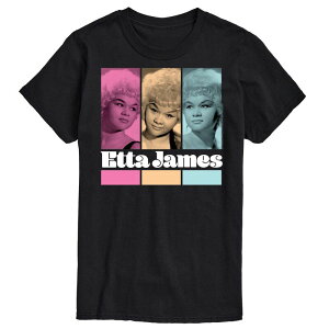 �A�j���L�����N�^�[ ���f�B�[�X �g�b�v�X T�V���c �O���t�B�b�N Licensed Character Men's Etta James Graphic Tee Black �u���b�N
